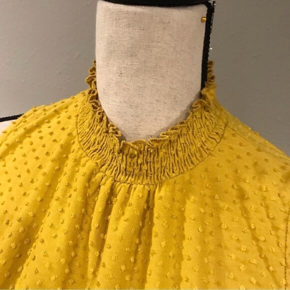 Anthropology W5 sleeveless mustard color high neck top - Picture 2 of 11